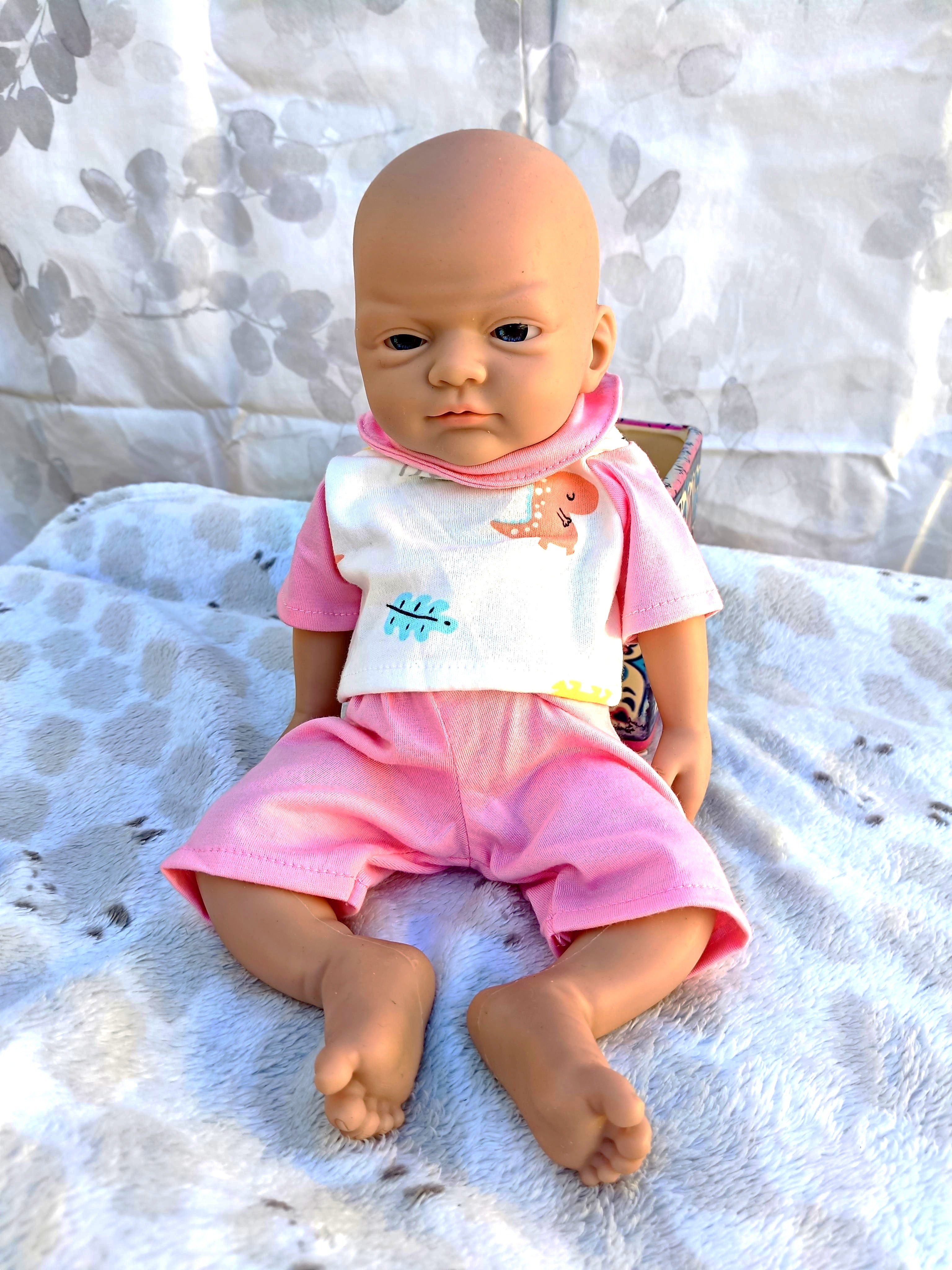 Bebe Reborn Silicona Platino Blanda de Cuerpo Completo Modelo Luna 37CM