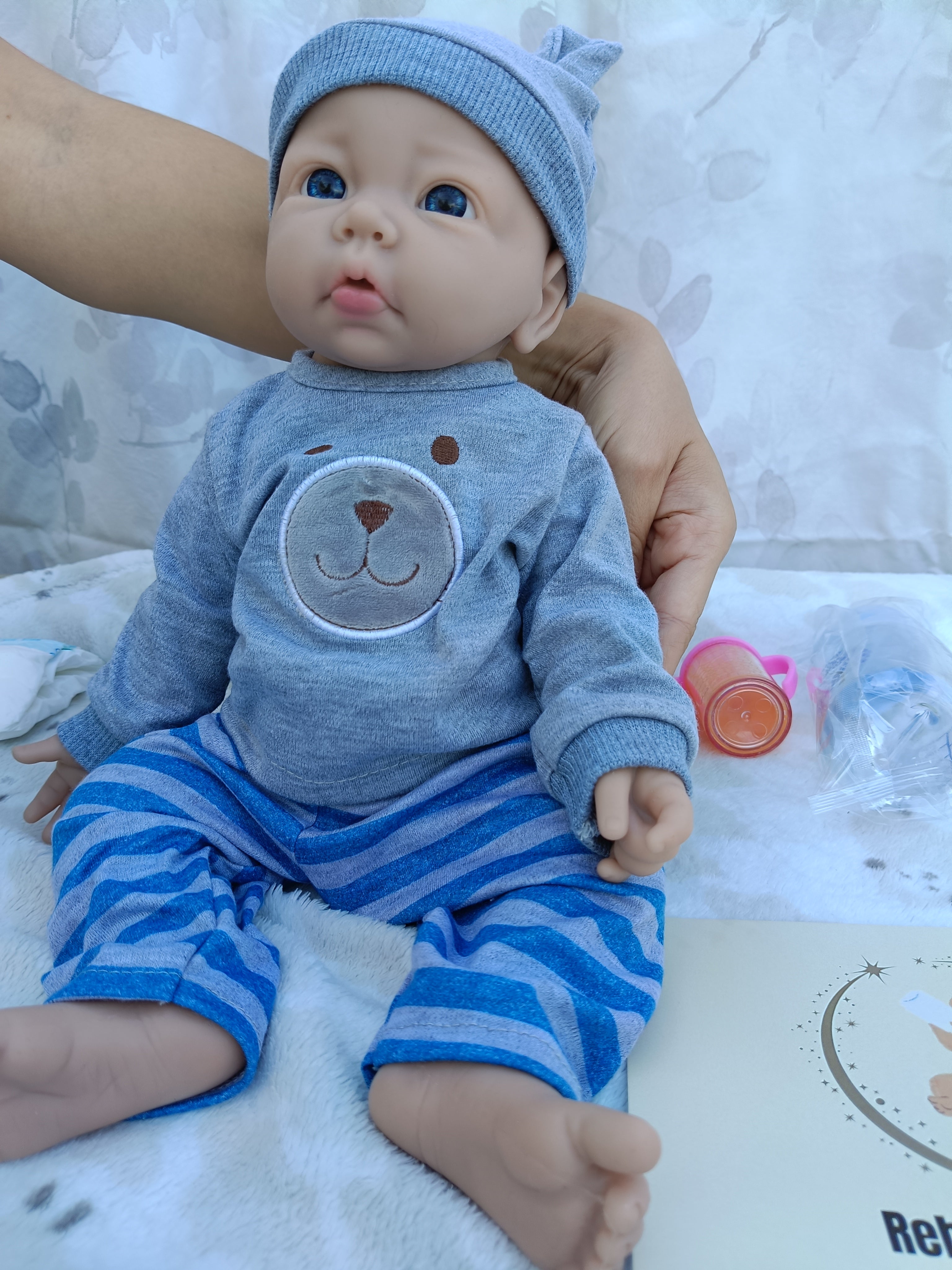 Bebe Reborn Silicona Platino Blanda de Cuerpo Completo Modelo Dani 43CM