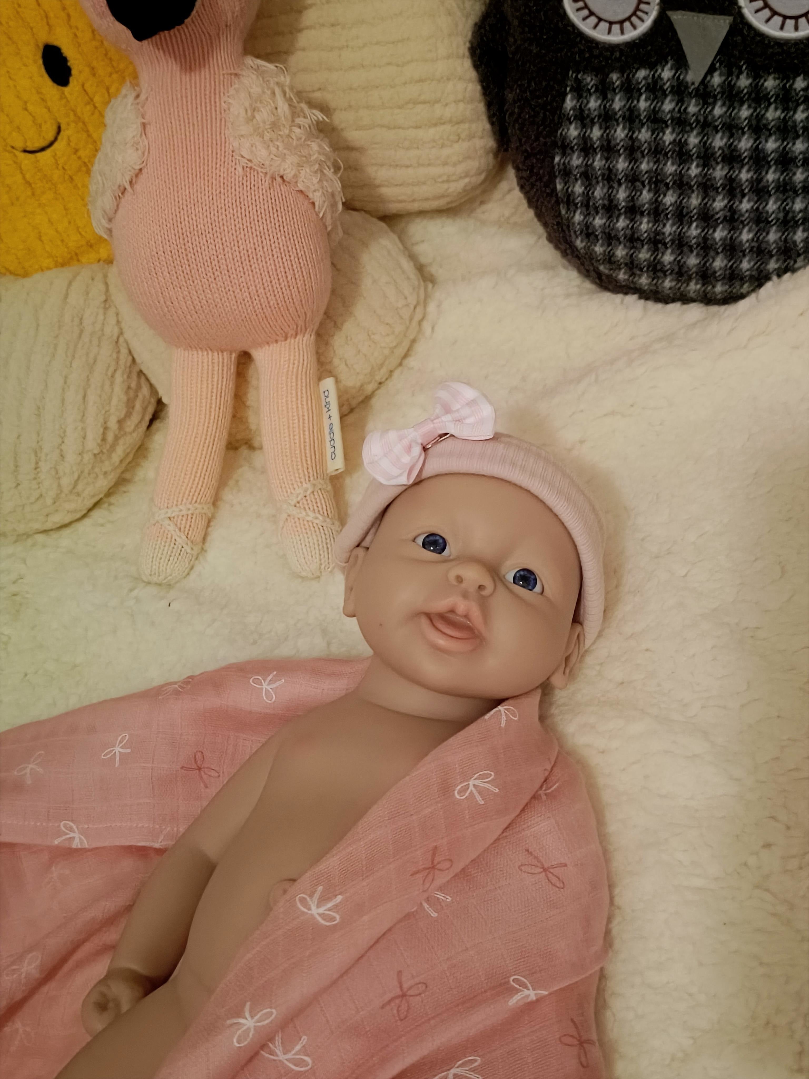 Bebe Reborn Silicona Platino Cuerpo Completo Modelo Anna 37CM