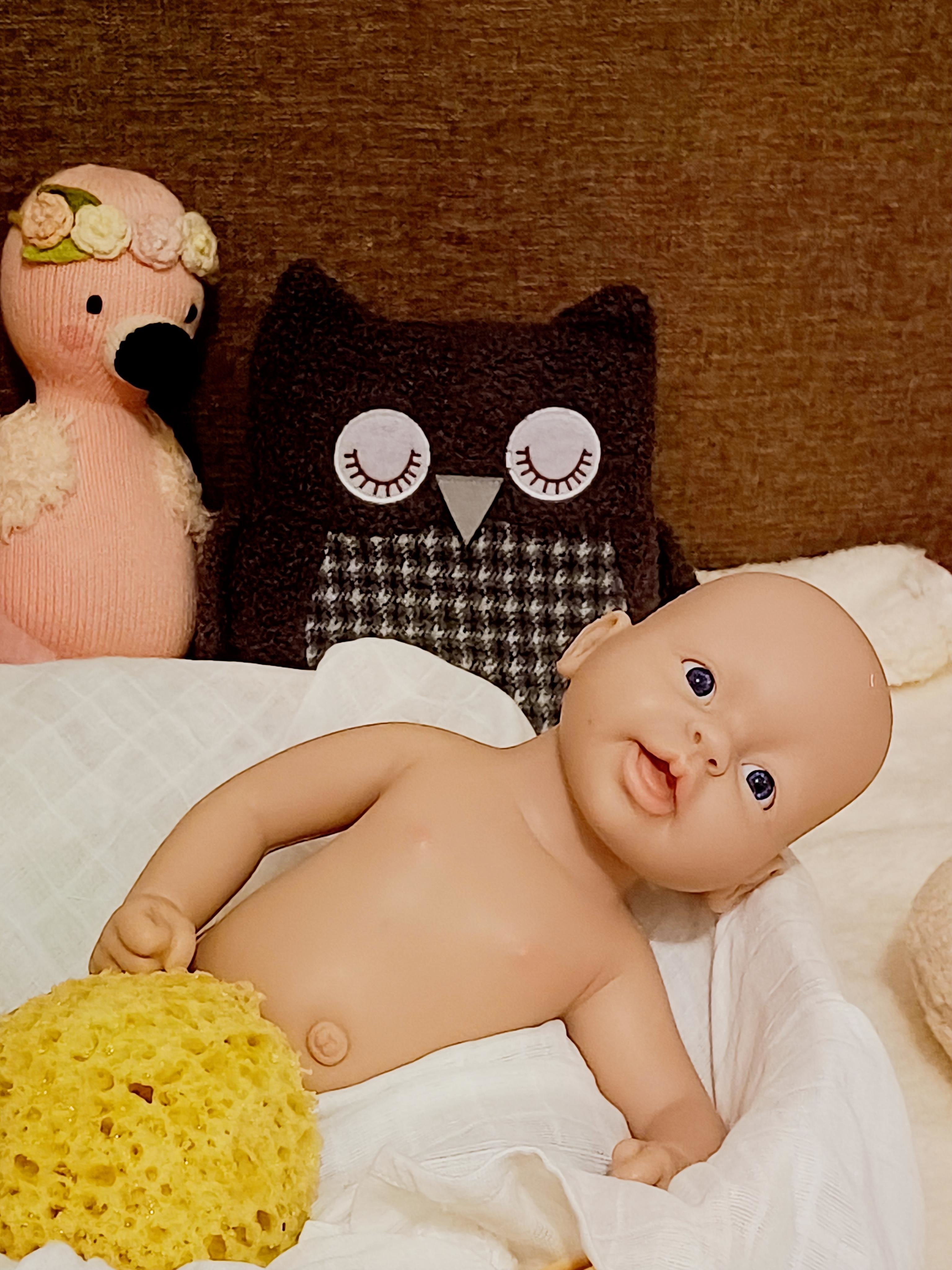 Bebe Reborn Silicona Platino Cuerpo Completo Modelo Anna 37CM