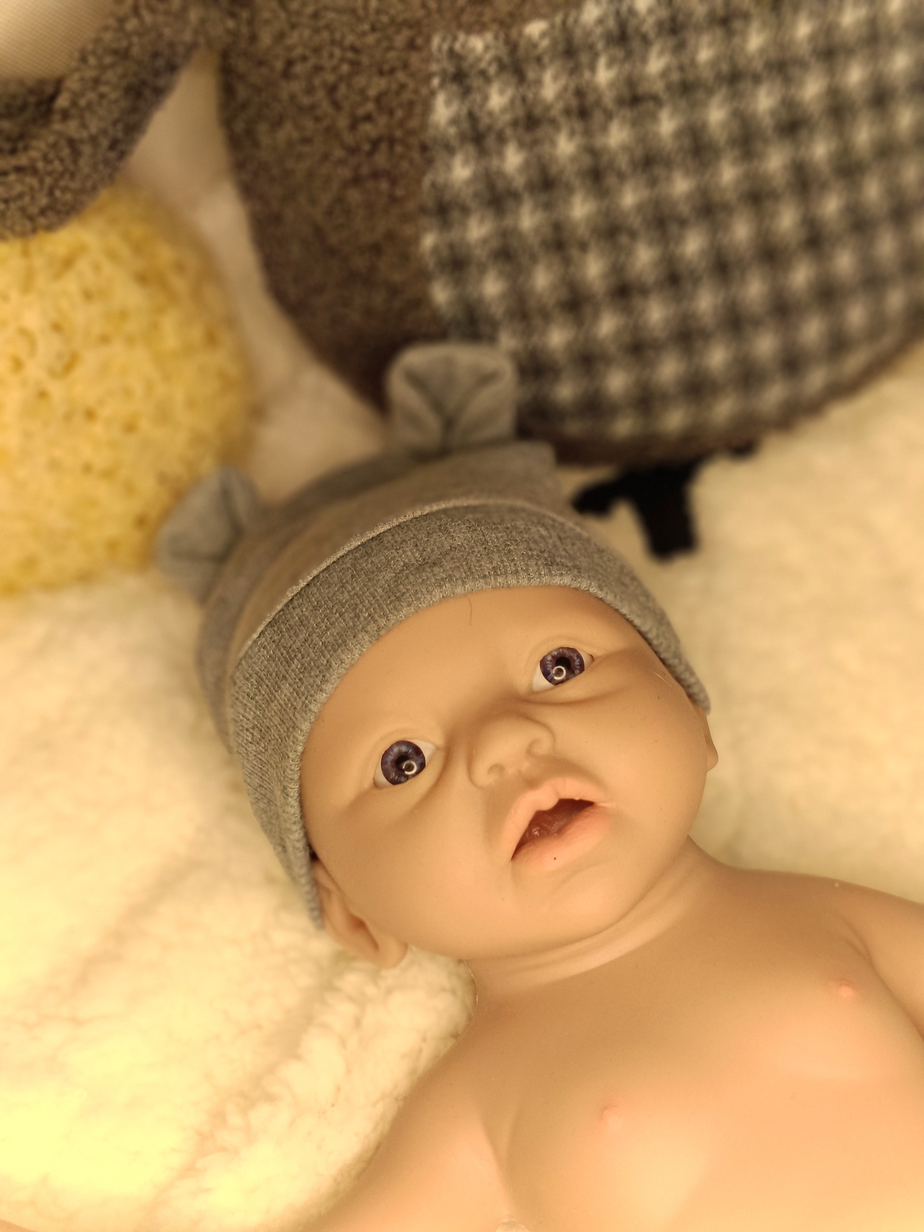 Bebe Reborn Silicona Platino Blanda de Cuerpo Completo Modelo Angel 37 CM