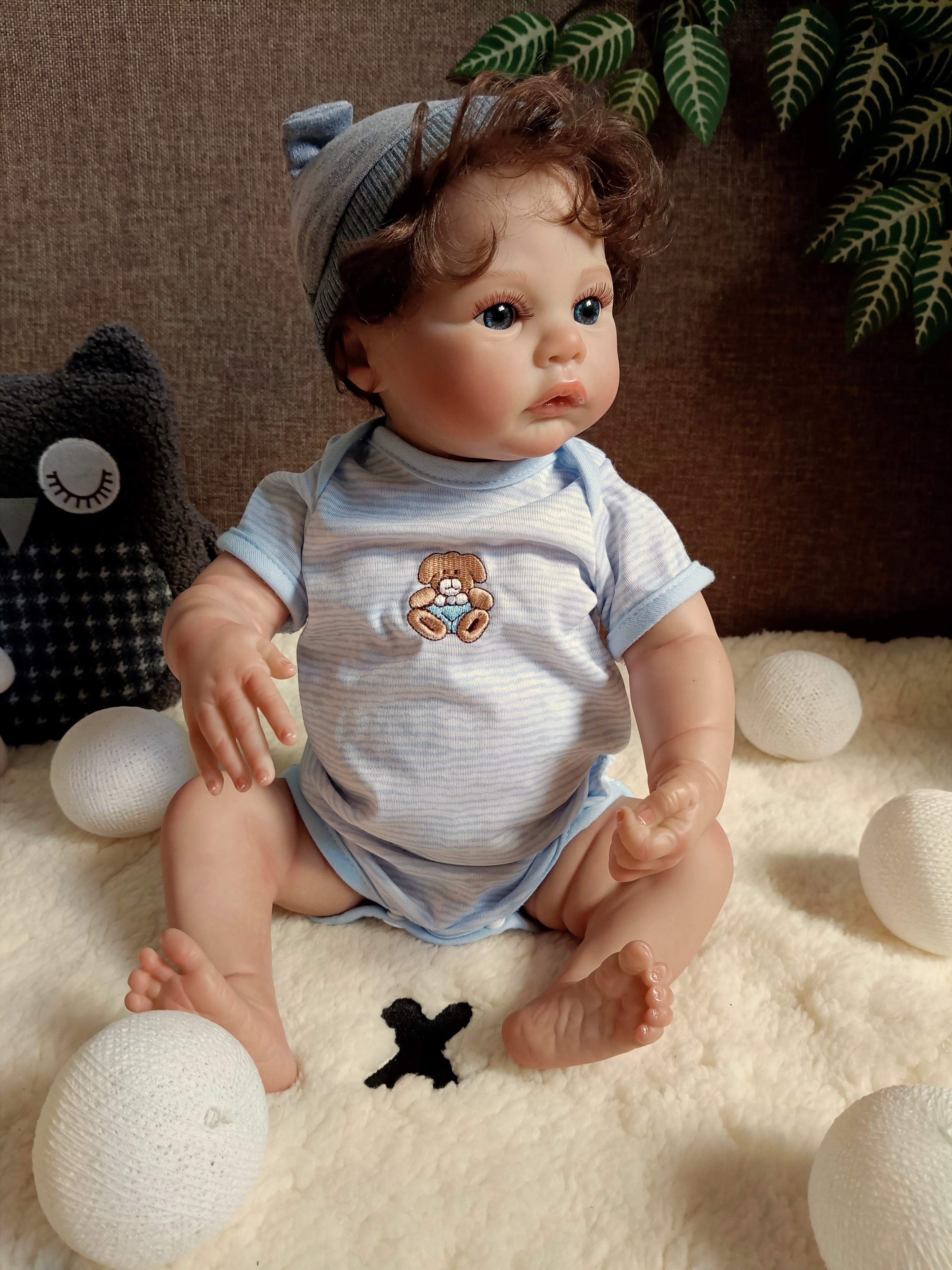 Bebe Reborn Vinilo / Cuerpo Vinilo Silicona Modelo Leo 50CM