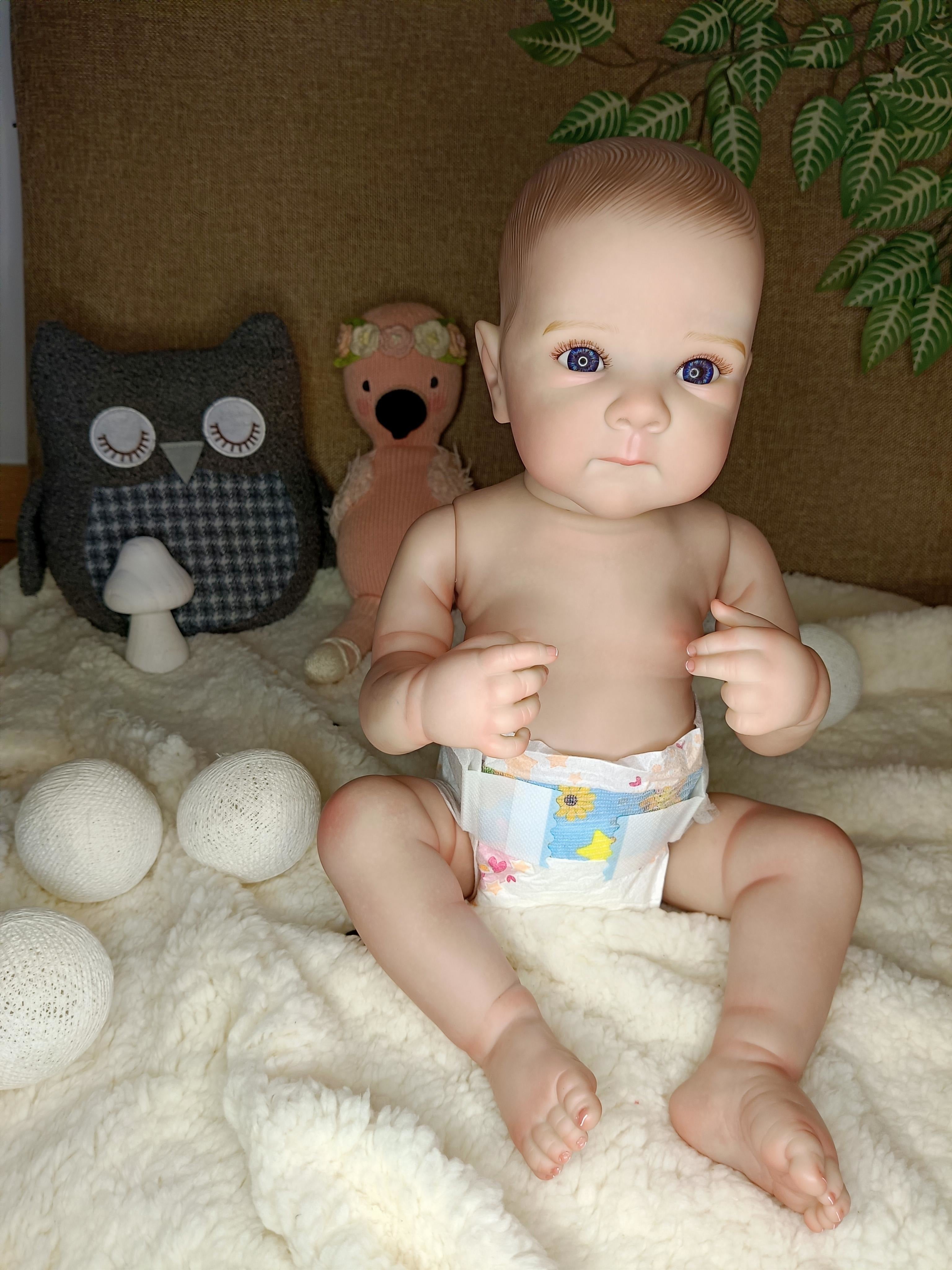 Bebe Reborn Vinilo / Cuerpo Vinilo Silicona Modelo Africa 60CM