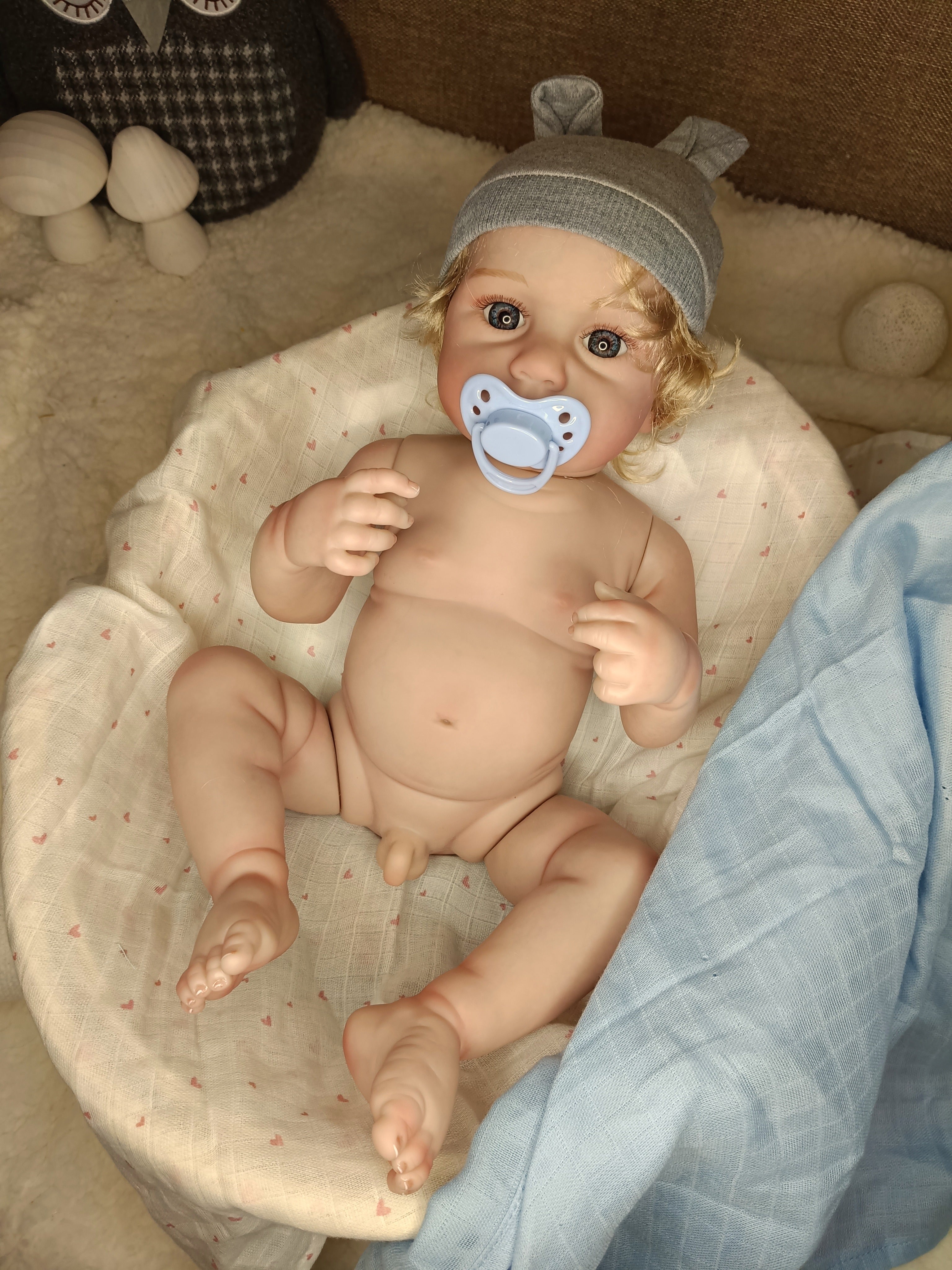 Bebe Reborn Vinilo / Cuerpo Vinilo Silicona Modelo Lucas 50CM