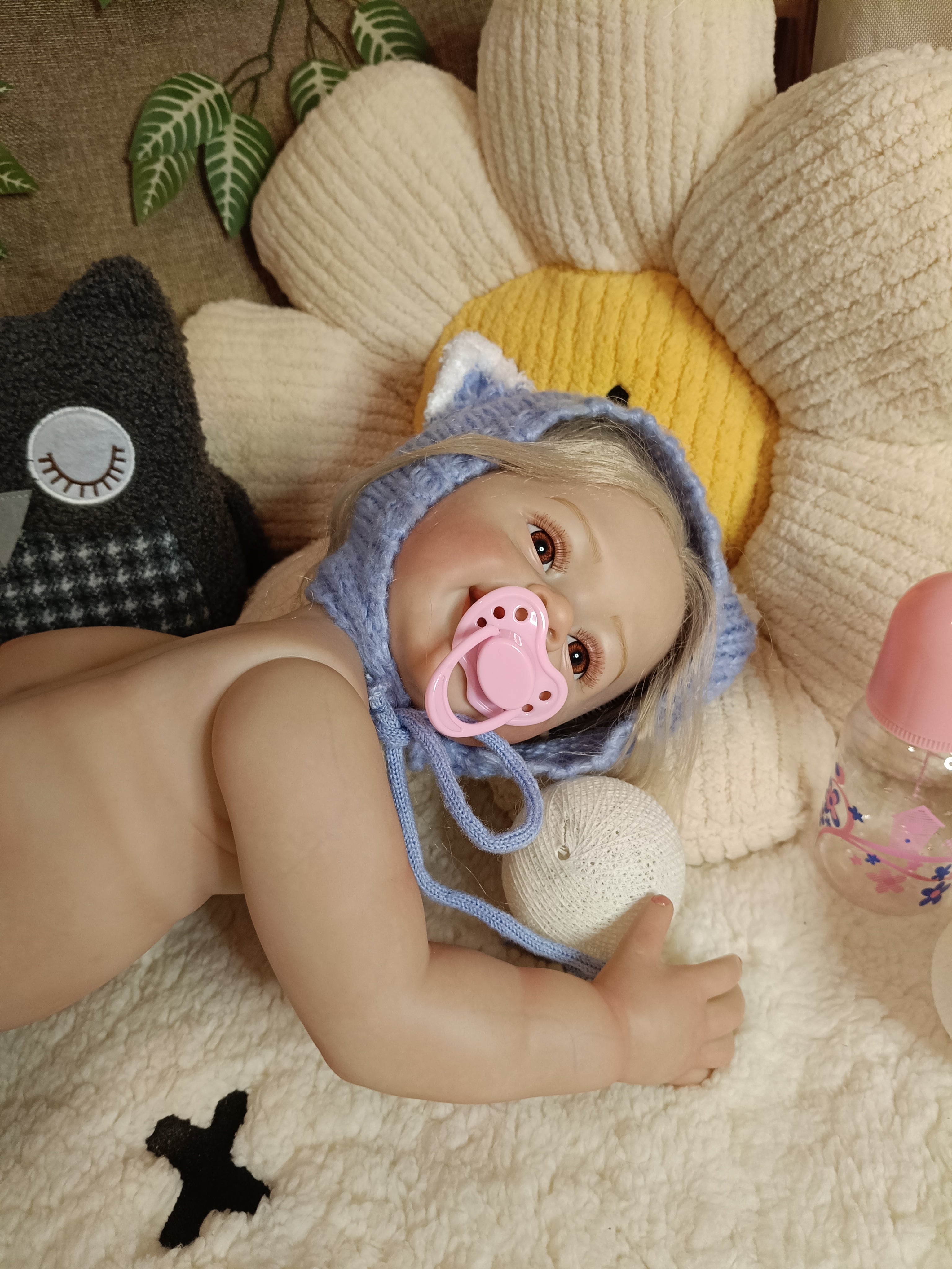 Bebe Reborn Vinilo / Cuerpo Vinilo Silicona Modelo Laura 60CM