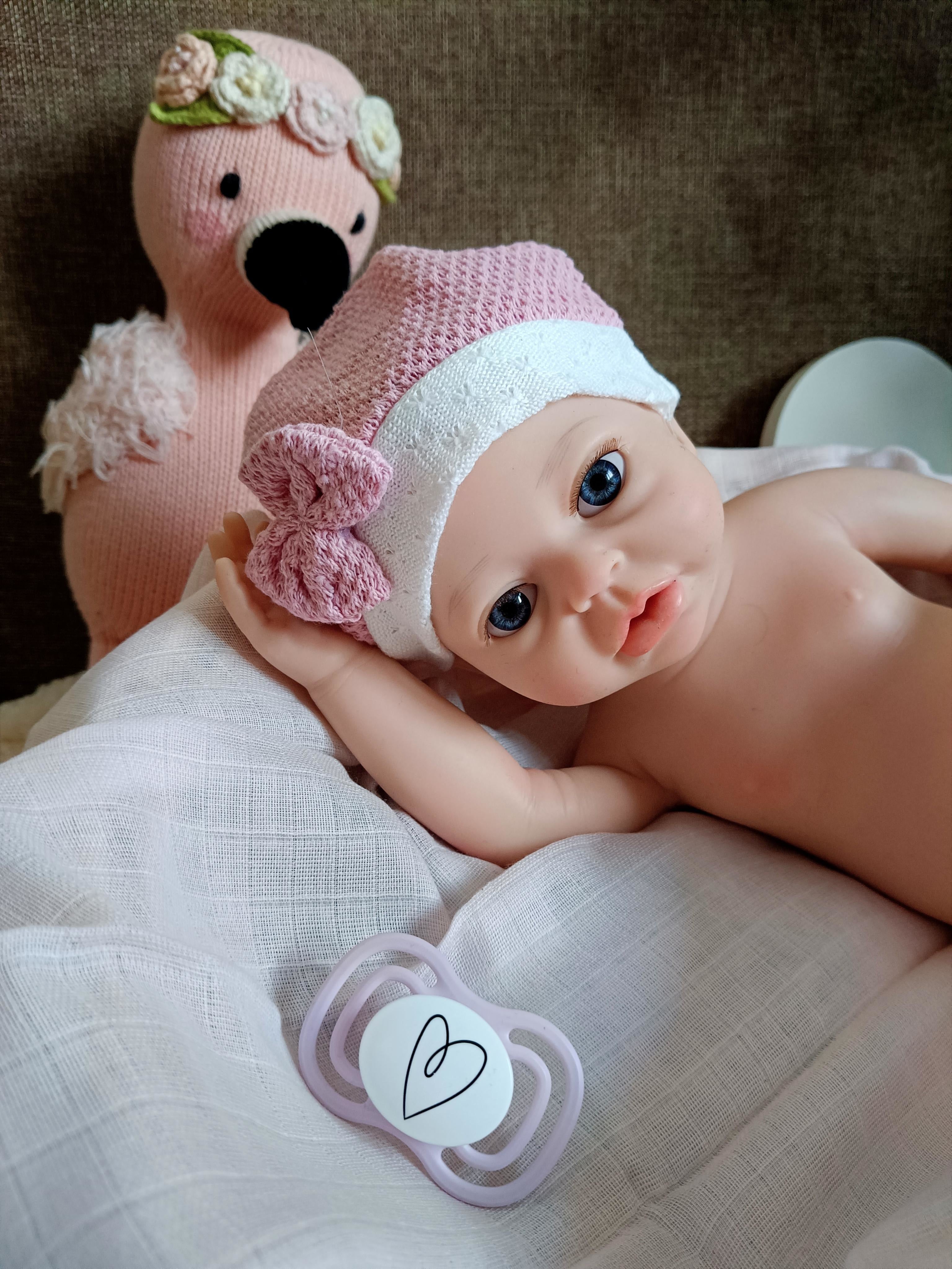 Bebe Reborn Silicona Platino Blanda de Cuerpo Completo Modelo Valeria 40CM