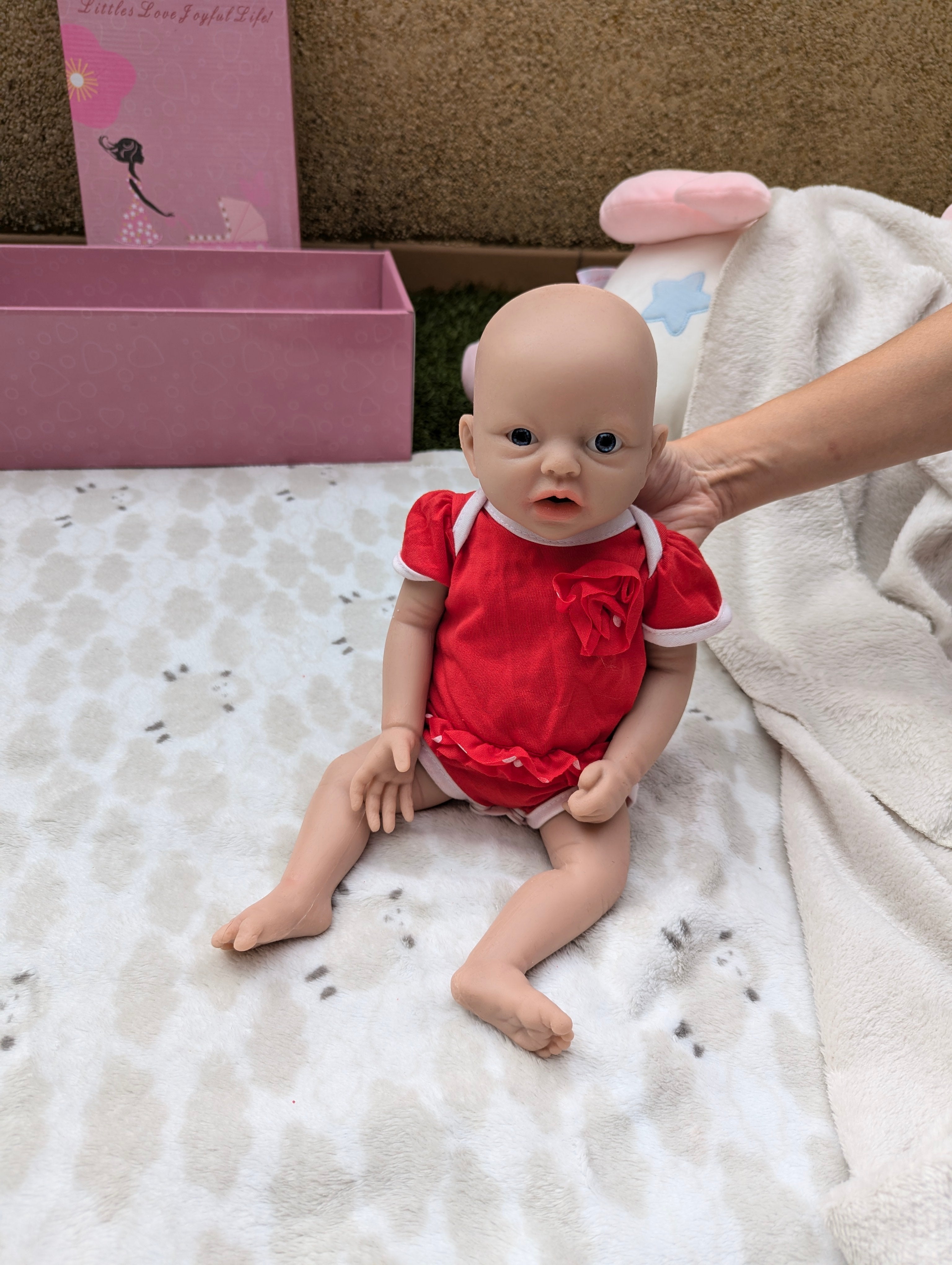 Bebe Reborn Silicona Platino Cuerpo Completo Modelo Anna 38CM
