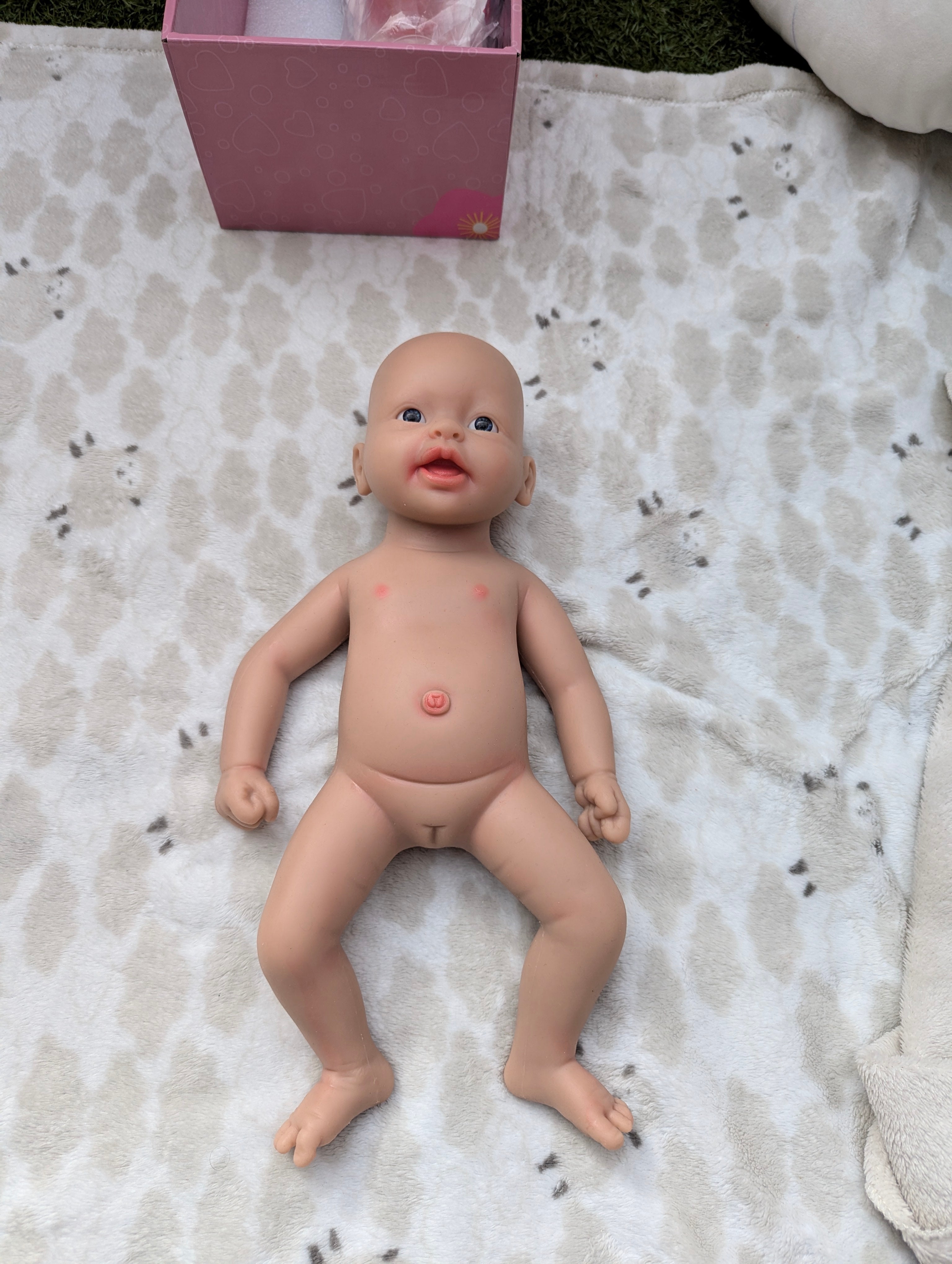 Bebe Reborn Silicona Platino Cuerpo Completo Modelo Anna 38CM