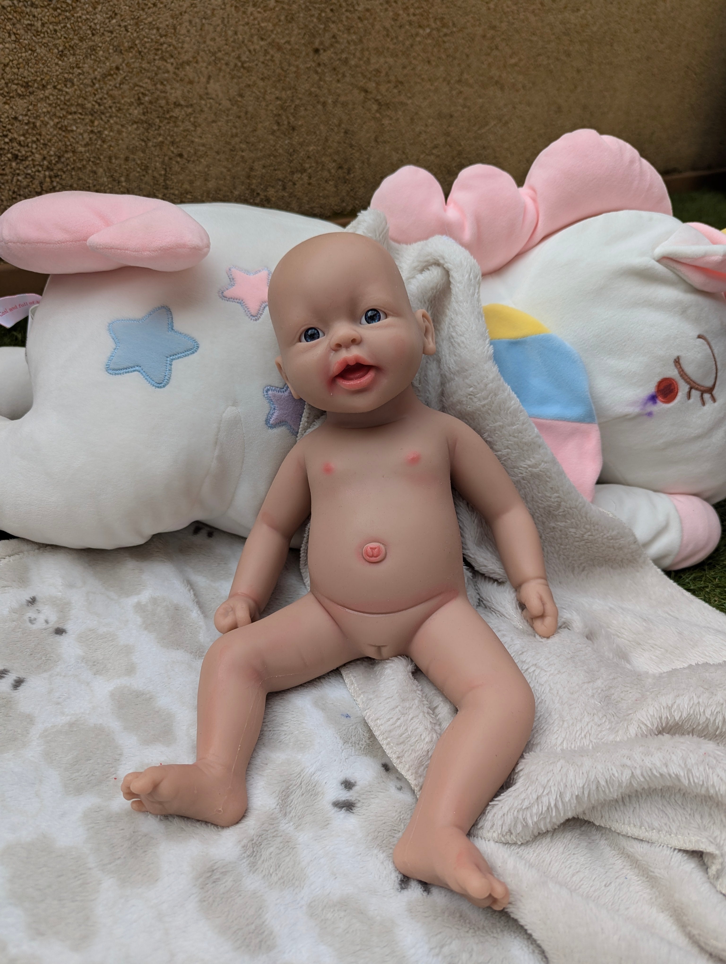 Bebe Reborn Silicona Platino Cuerpo Completo Modelo Anna 38CM