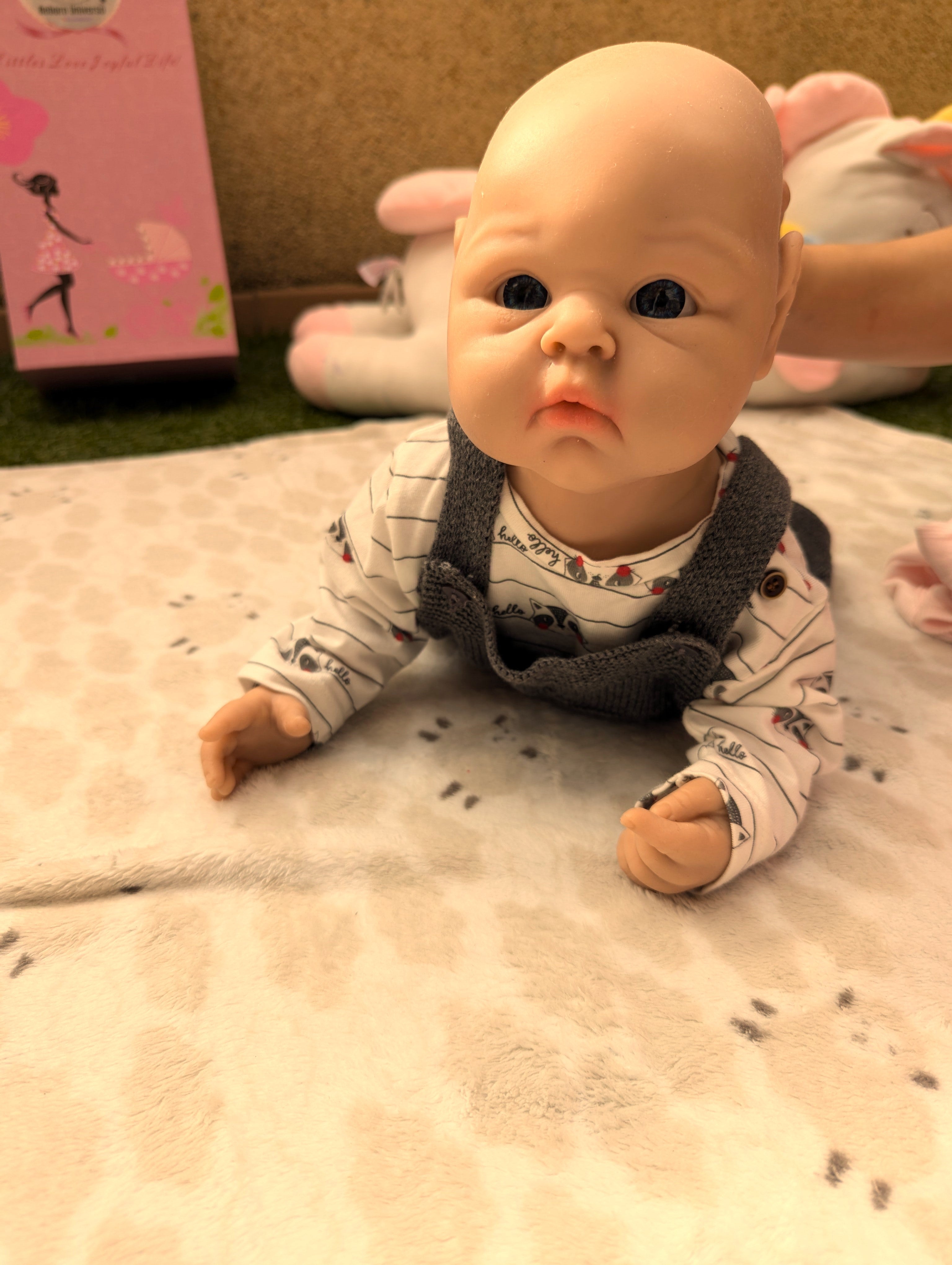 Bebe Reborn de Silicona Platino Cuerpo Completo Modelo Alex 45CM