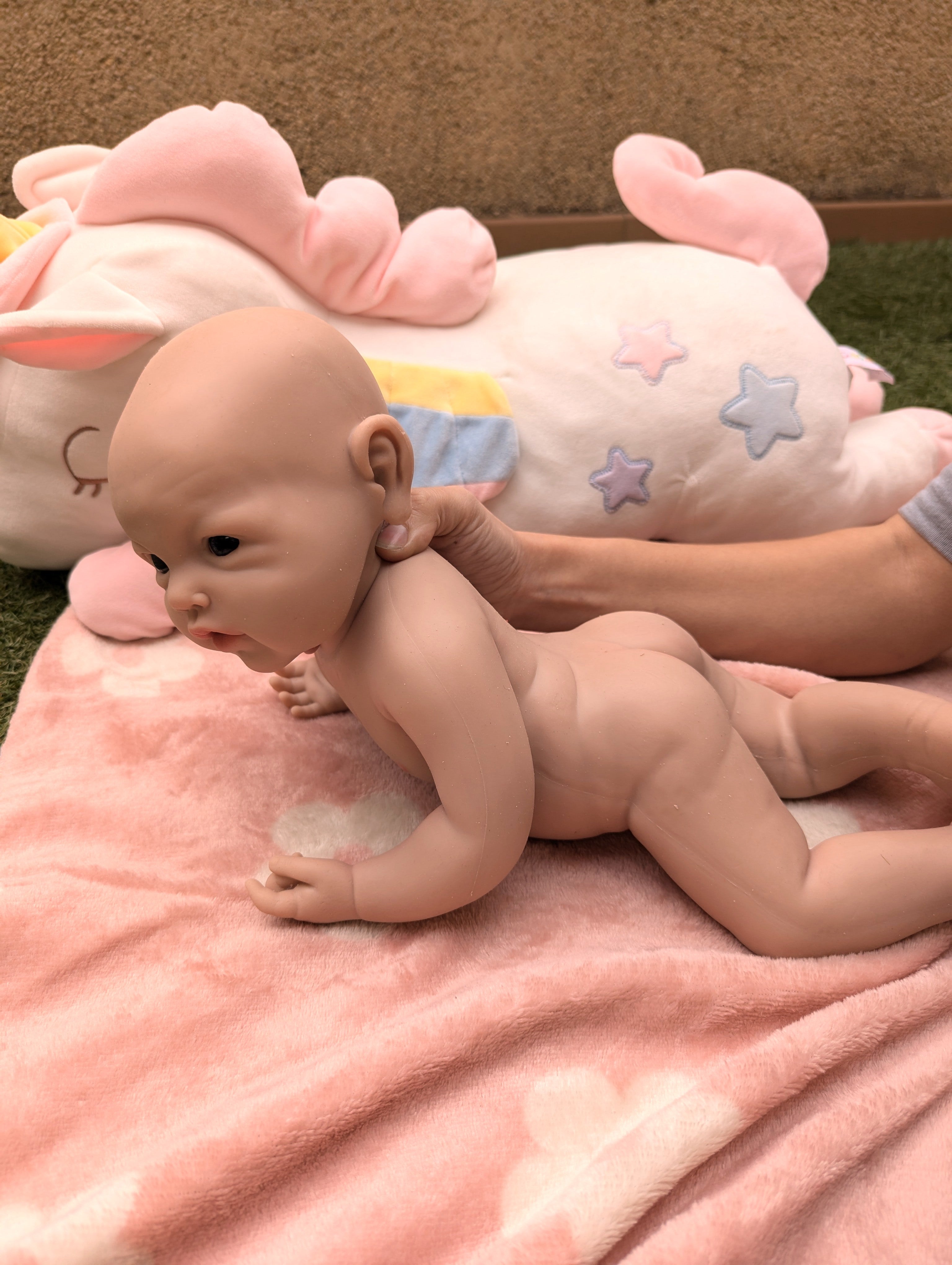 Bebe Reborn Silicona Platino Blanda de Cuerpo Completo Modelo Victoria 43CM