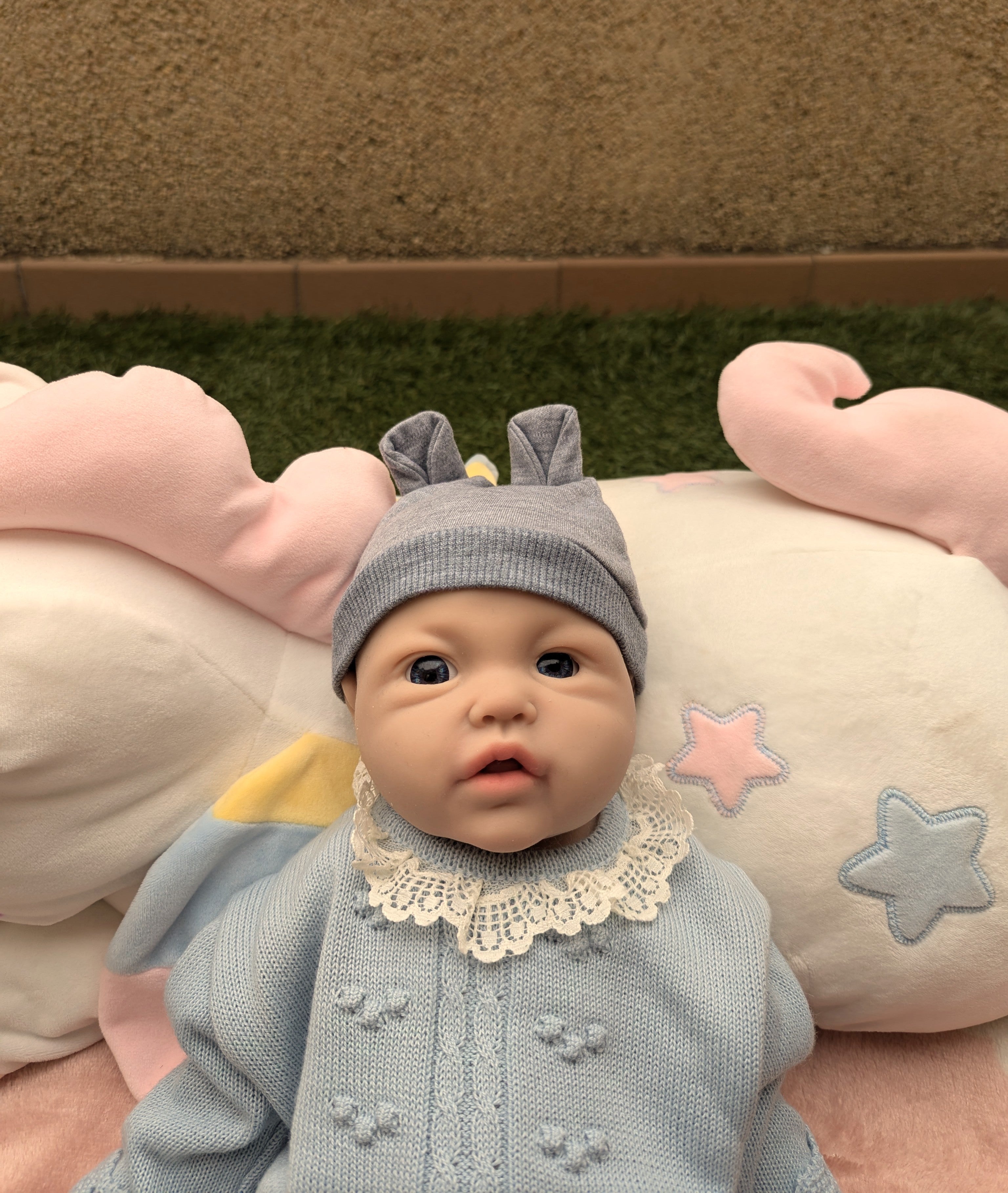 Bebe Reborn Silicona Platino Blanda de Cuerpo Completo Modelo Víctor 43CM