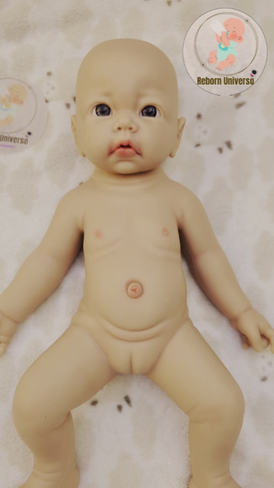 Bebe Reborn Silicona Platino Blanda de Cuerpo Completo Modelo Diana 43CM