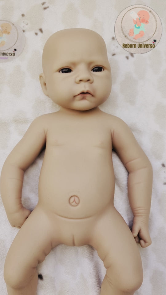 Bebe Reborn Silicona Platino Blanda de Cuerpo Completo Modelo Marco 45CM