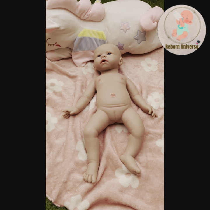 Bebe Reborn Silicona Platino Blanda de Cuerpo Completo Modelo Héctor 48CM